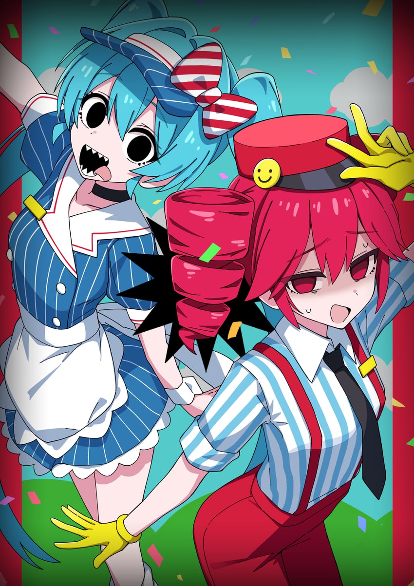hatsune miku and kasane teto (vocaloid and 2 more) drawn by maud0239