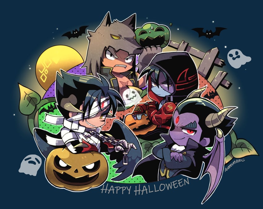 kazama jin, mishima kazuya, devil jin, mishima heihachi, and devil (tekken) drawn by kotorai