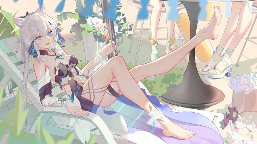 kiana kaslana, raiden mei, bronya zaychik, and homu (honkai and 1 more) drawn by comet-c