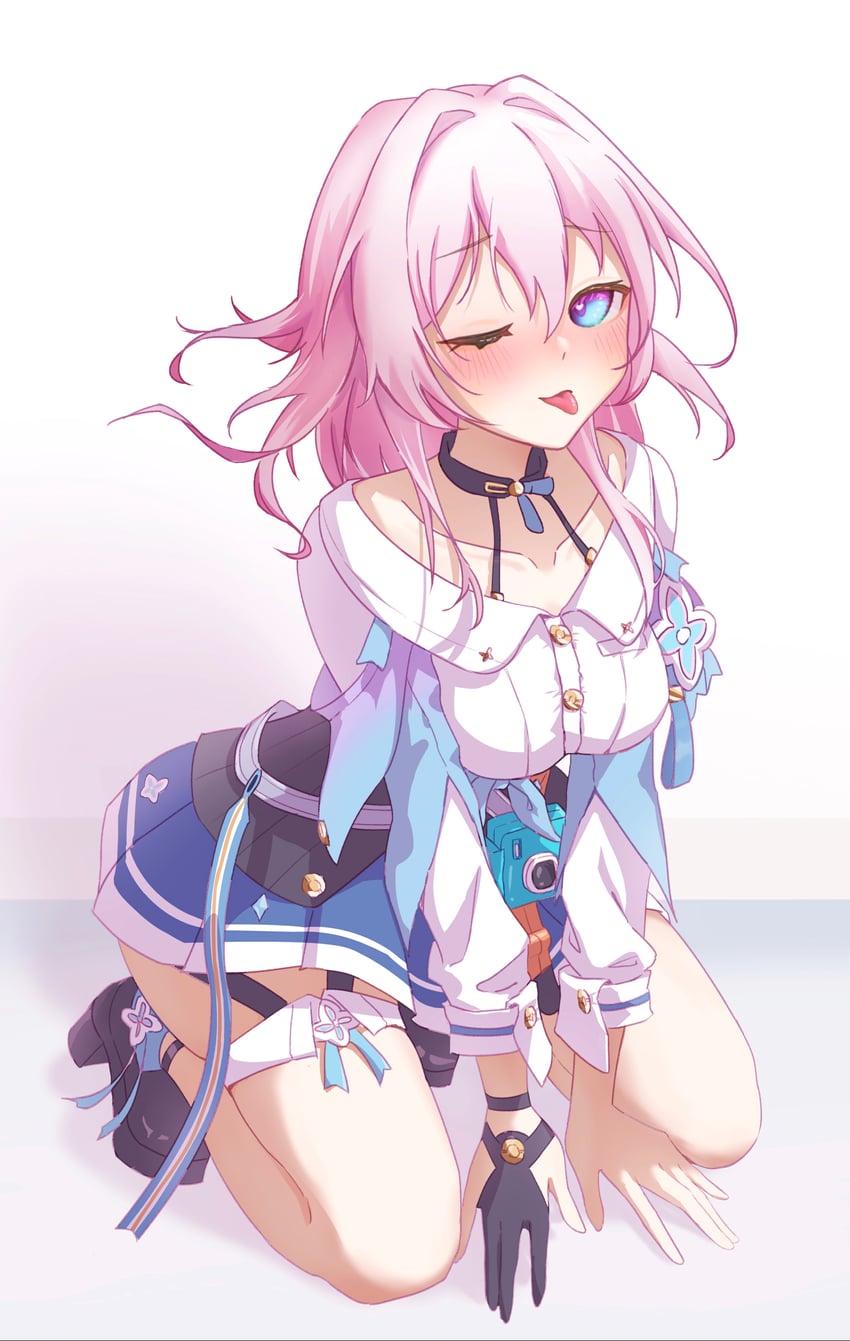 march 7th (honkai and 1 more) drawn by polucky