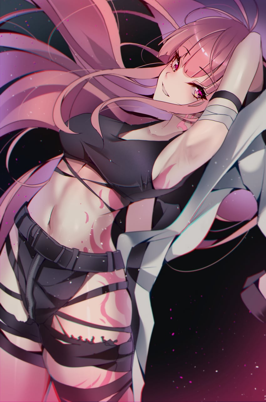 mori calliope (hololive and 1 more) drawn by the0neulost