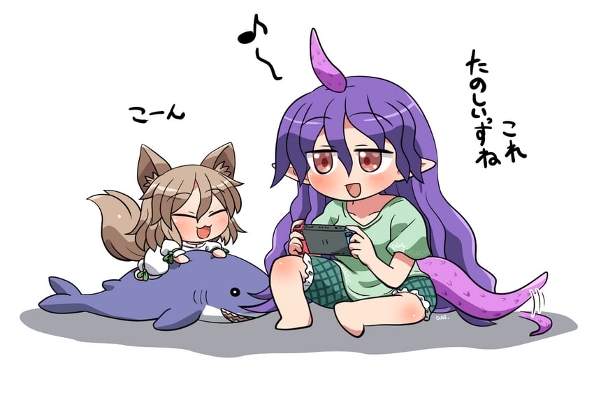 kudamaki tsukasa and tenkajin chiyari (touhou) drawn by rokugou_daisuke