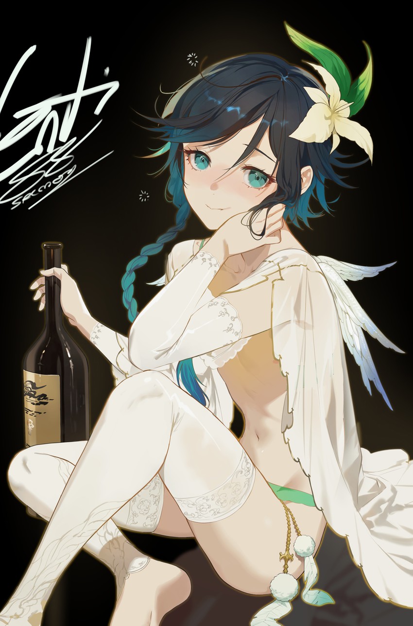 venti (genshin impact) drawn by salmon88
