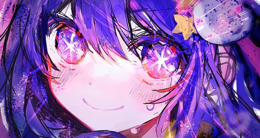 hoshino ai (oshi no ko) drawn by irodori_warabi