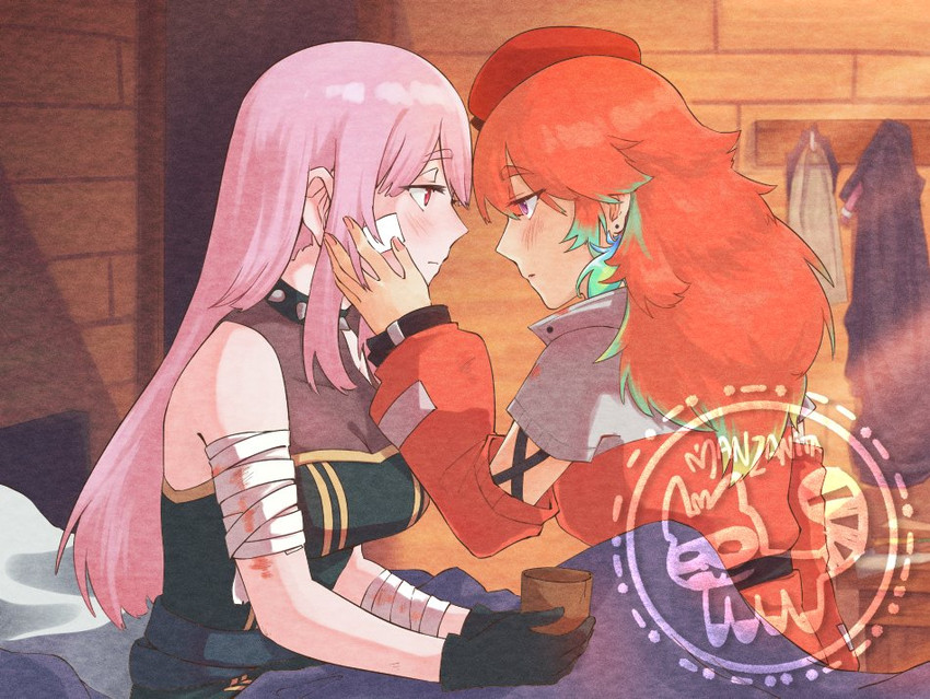mori calliope and takanashi kiara (hololive and 1 more) drawn by crmanzana