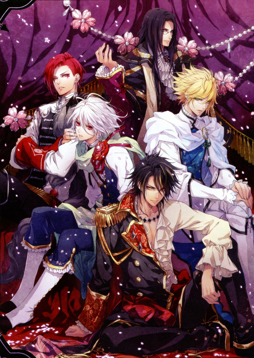 leon, orpheus, hubert, ghislain, and louis (reine des fleurs) drawn by usuba_kagero_(initiative)