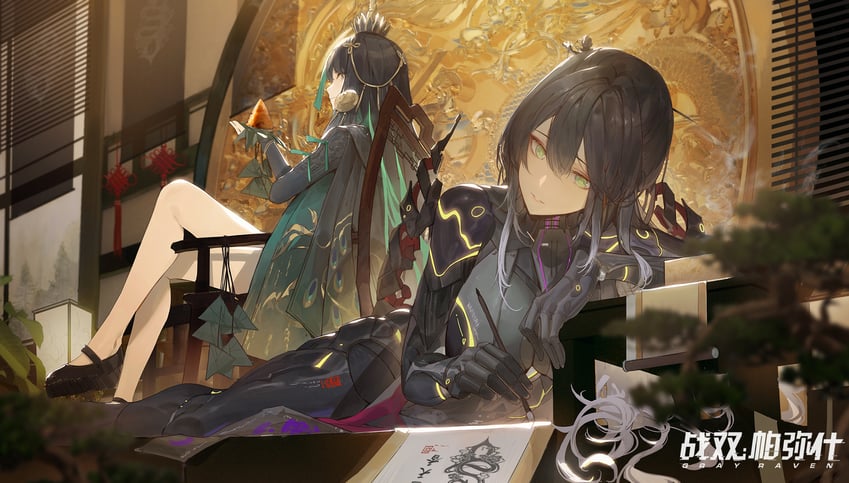bianca, qu, and bianca: veritas (punishing: gray raven) drawn by kuroduki