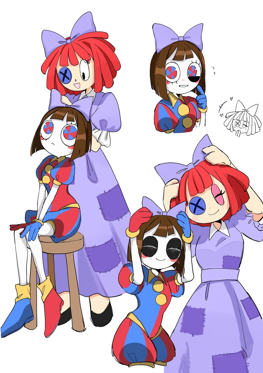 pomni and ragatha (the amazing digital circus) drawn by mame_ko32
