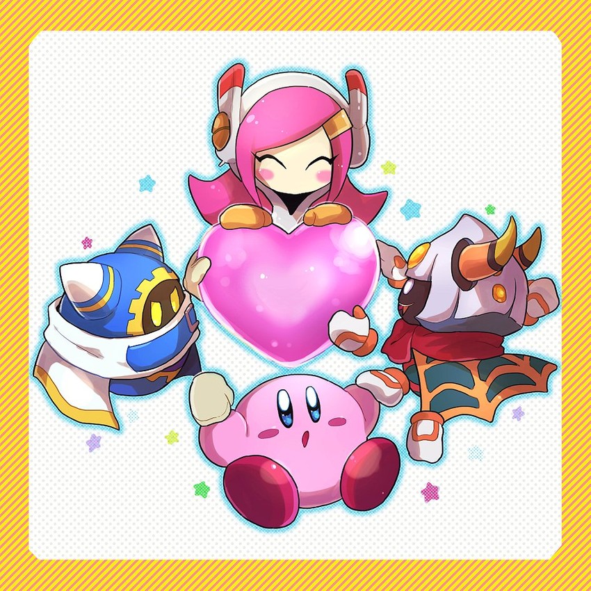 kirby, magolor, taranza, and susie (kirby and 1 more) drawn by chiimako
