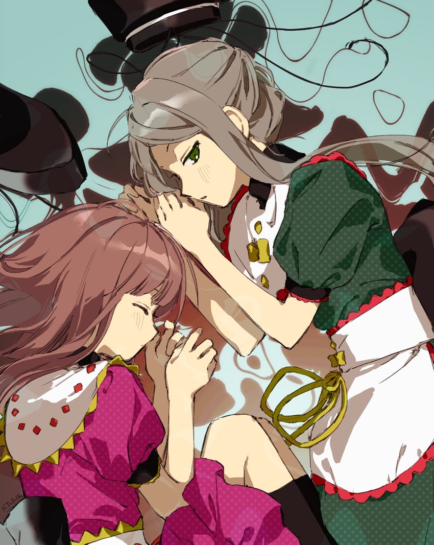 nishida satono and teireida mai (touhou) drawn by kaigen_1025
