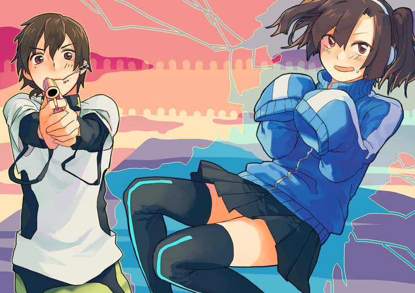ene, konoha, enomoto takane, and kokonose haruka (kagerou project) drawn by akabino