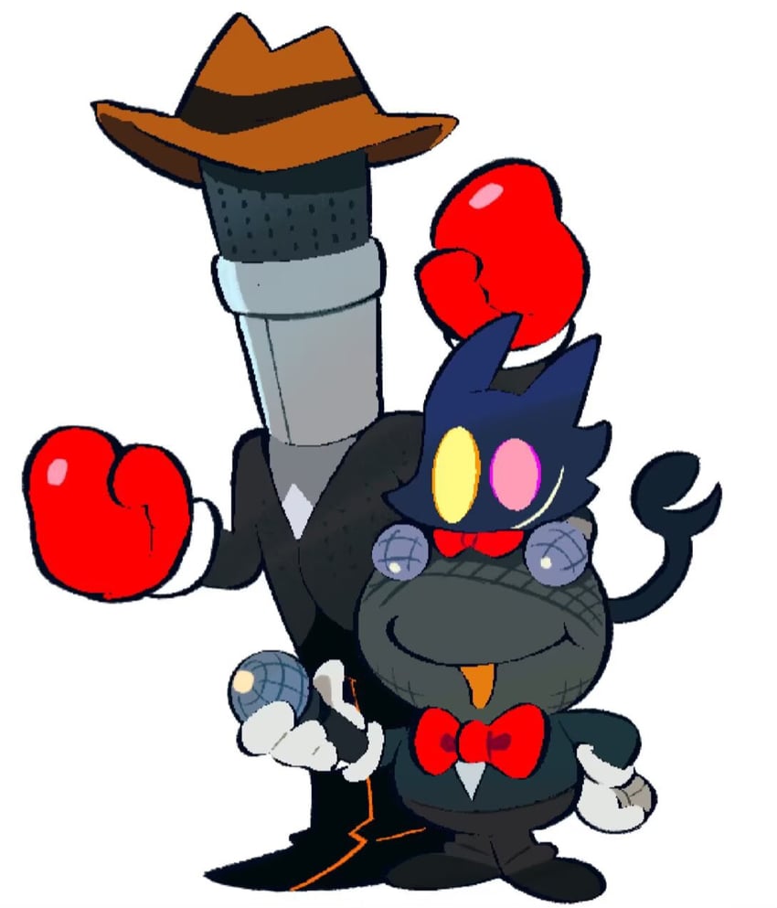 small mike, cat mike, and cowboy hat mike (deltarune) drawn by ache13337003