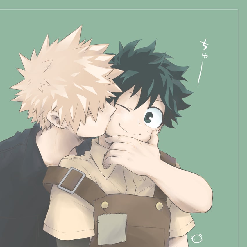 midoriya izuku and bakugou katsuki (boku no hero academia) drawn by ayata-haikyu