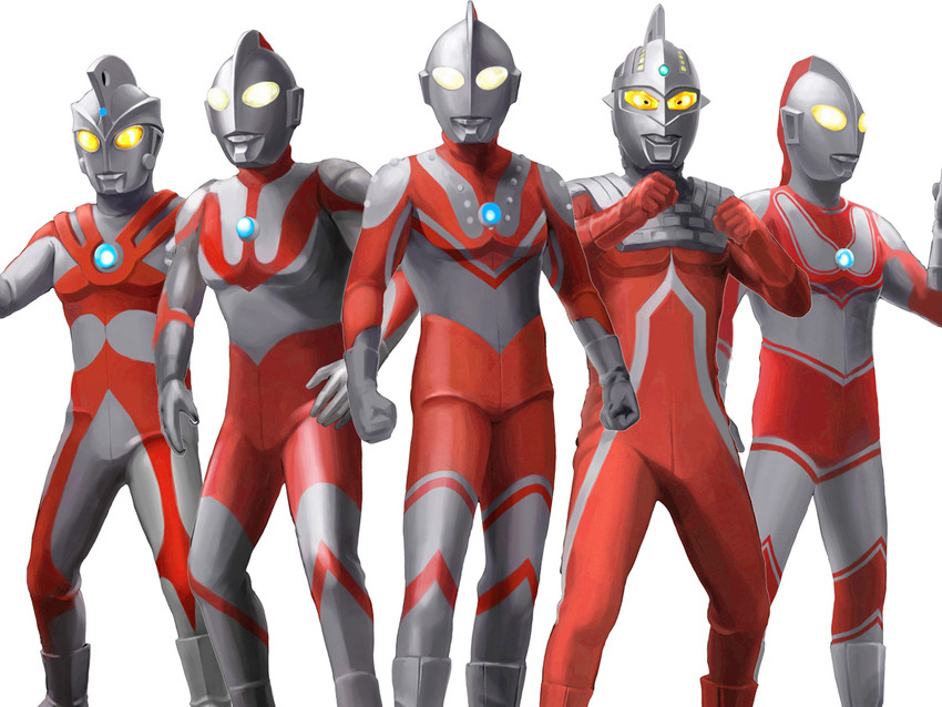 ultraman, ultraseven, ultraman jack, ultraman ace, and zoffy (ultra series and 4 more) drawn by matchin