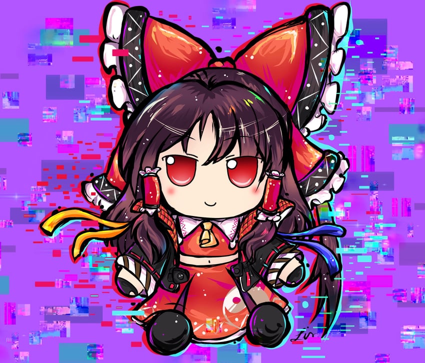 hakurei reimu (touhou and 1 more) drawn by lis_(lislisette)
