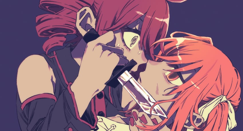 kasane teto and adachi rei (utau and 1 more) drawn by tere_douga