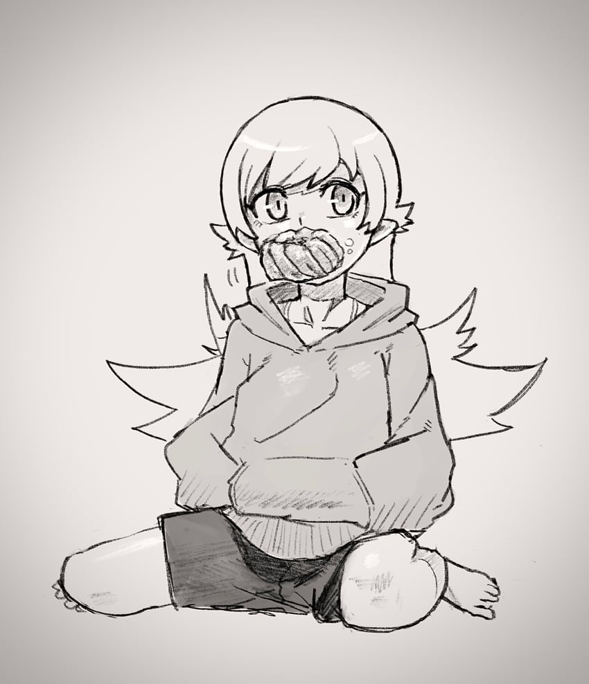 oshino shinobu (monogatari and 1 more) drawn by vakicim
