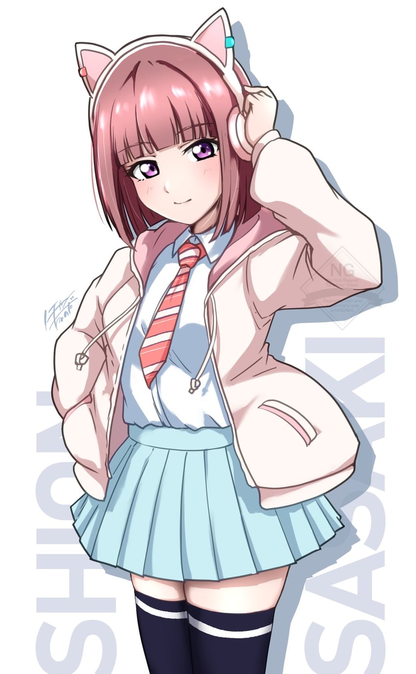 sasaki shion (love live! and 1 more) drawn by noochan_chonoda