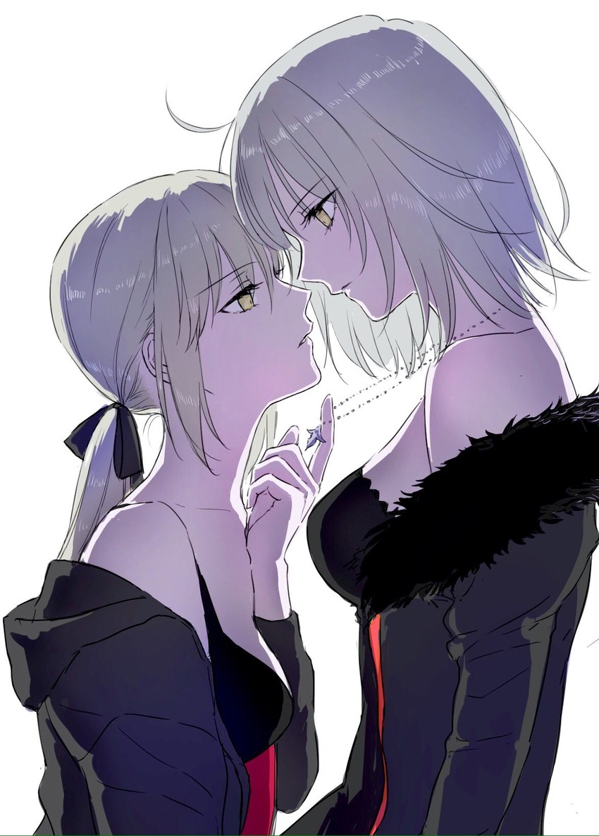 artoria pendragon, jeanne d'arc alter, and saber alter (fate and 1 more) drawn by nipi27