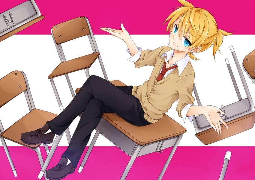 kagamine len (vocaloid and 1 more) drawn by hazuki_natsu