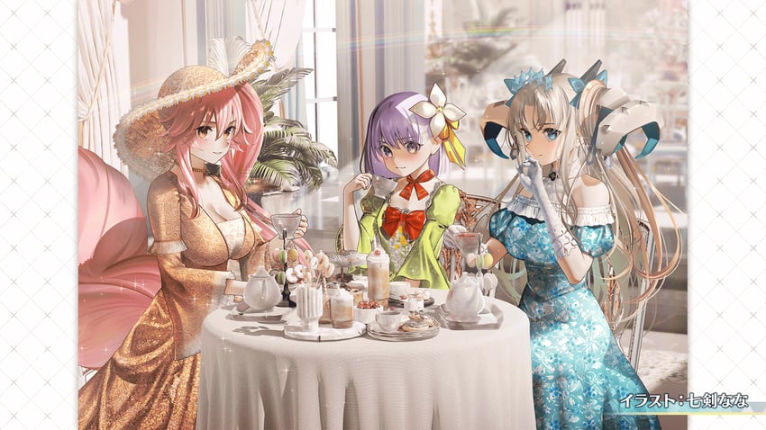 tamamo, ereshkigal, koyanskaya, space ereshkigal, and kazuradrop (fate and 1 more) drawn by nanaken_nana