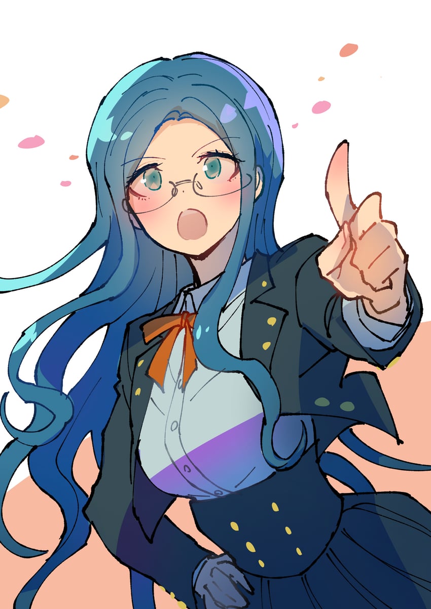 shirogane tsumugi (danganronpa and 1 more) drawn by youko-shima