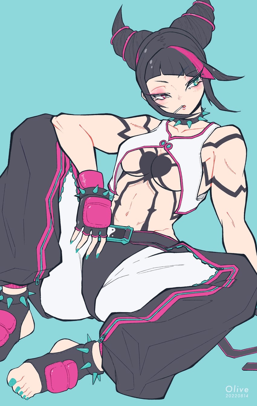 han juri (street fighter and 2 more) drawn by tunacan_olive