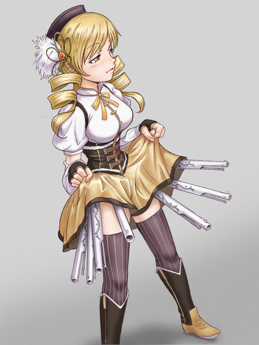 tomoe mami (mahou shoujo madoka magica) drawn by yoshikawa_kazunori