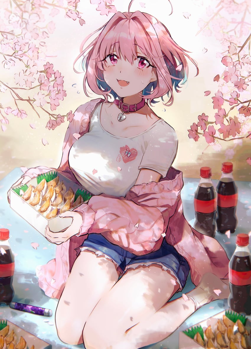 yumemi riamu (idolmaster and 1 more) drawn by hamachamu
