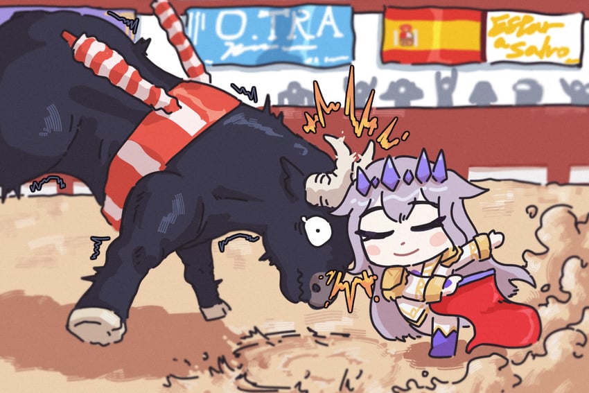 koseki bijou and crewmate (hololive and 2 more) drawn by bing_huyue