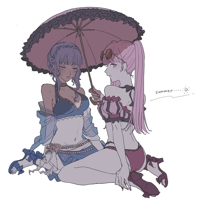 hilda valentine goneril and marianne von edmund (fire emblem and 2 more) drawn by nousi_727