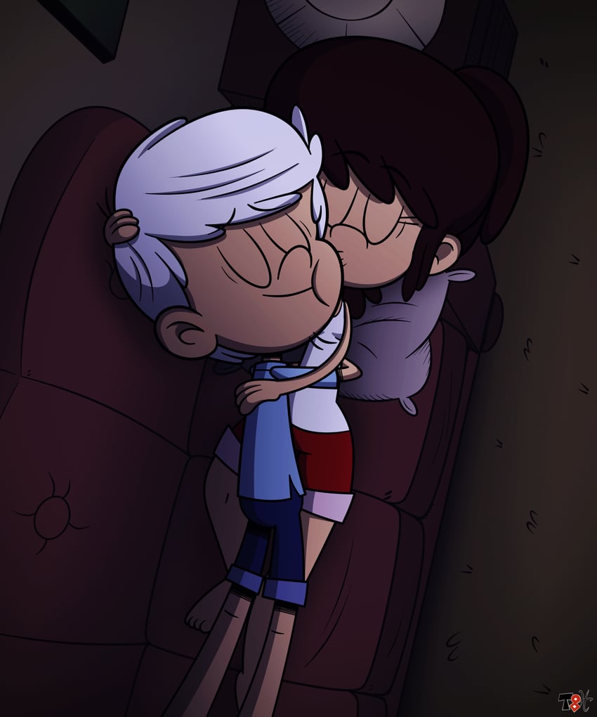 lincoln loud and lynn loud (the loud house) drawn by taki8hiro