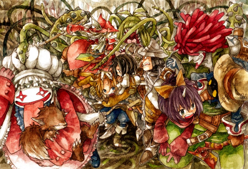 zidane tribal, garnet til alexandros xvii, vivi ornitier, eiko carol, freija crescent, and 5 more (final fantasy and 1 more) drawn by ina_(gonsora)