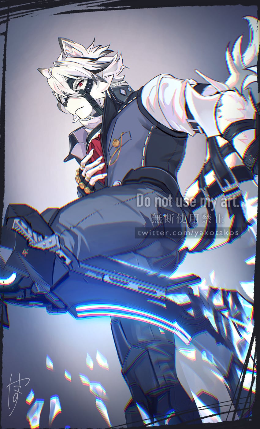 von lycaon (zenless zone zero) drawn by aratakosu_(tako's)