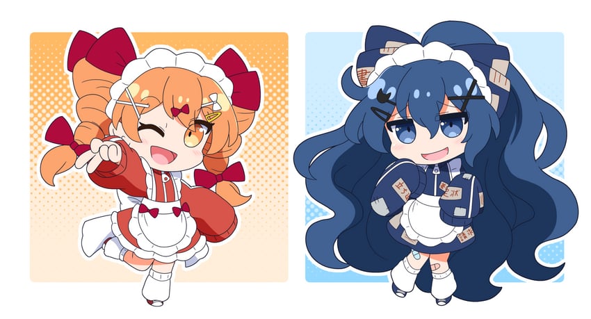 yorigami shion and yorigami jo'on (touhou) drawn by rizleting