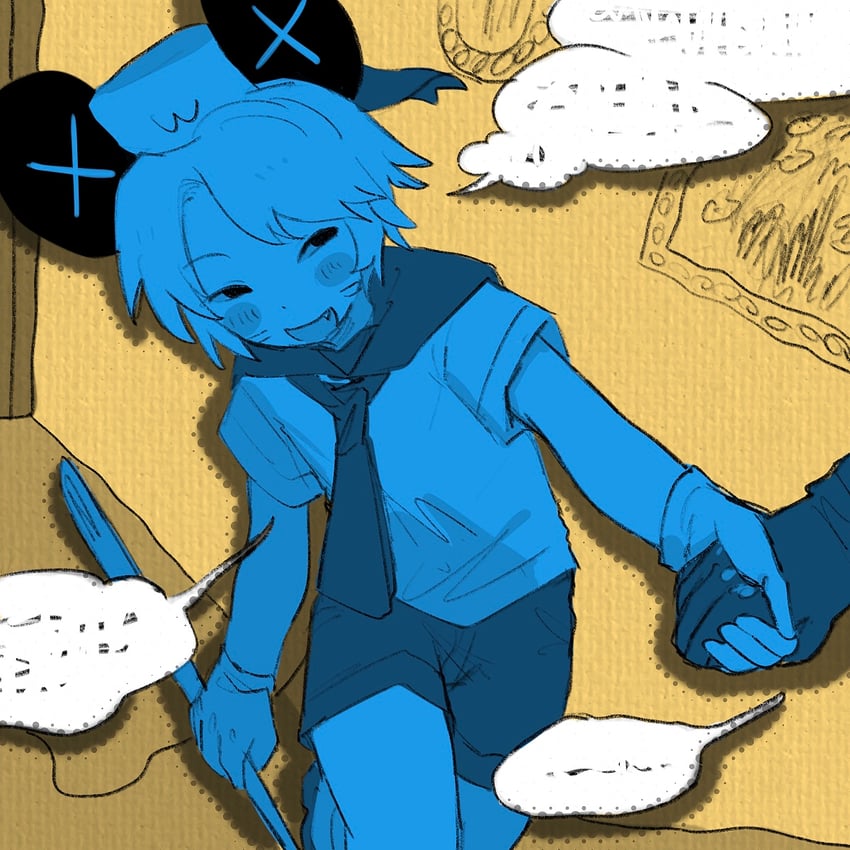 present day problem takeuchi robert and kinder surprised michael jr. (randal's friends) drawn by shieriru