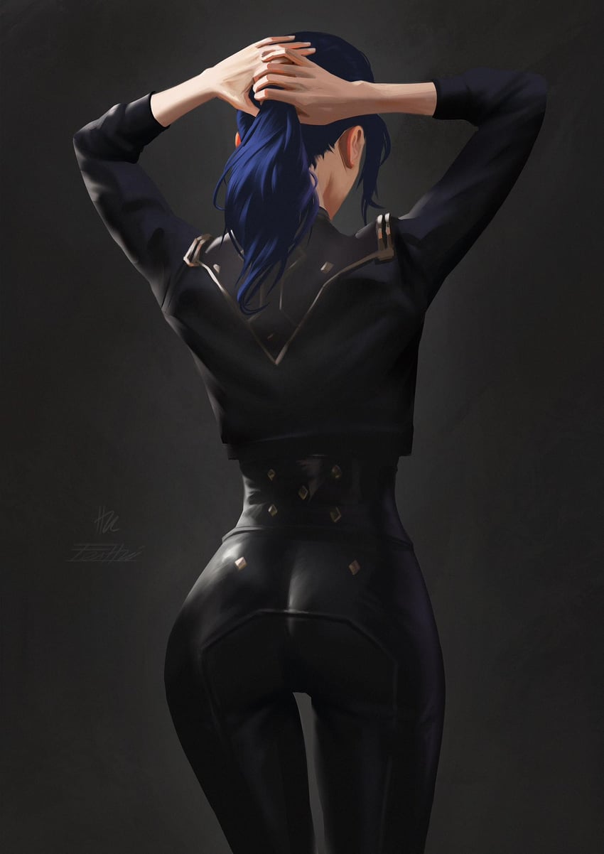 caitlyn (league of legends and 1 more) drawn by fei_hai