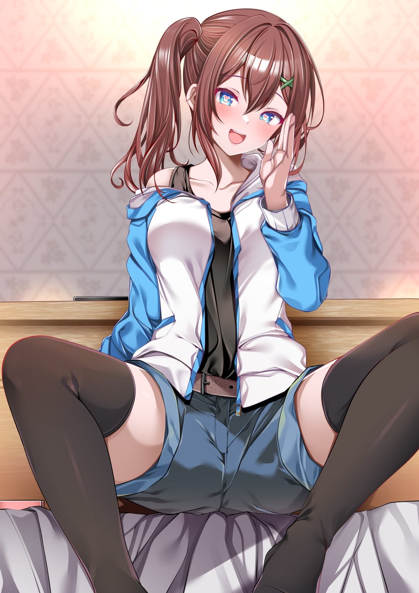 haduki makoto (indie virtual youtuber) drawn by origami_aya