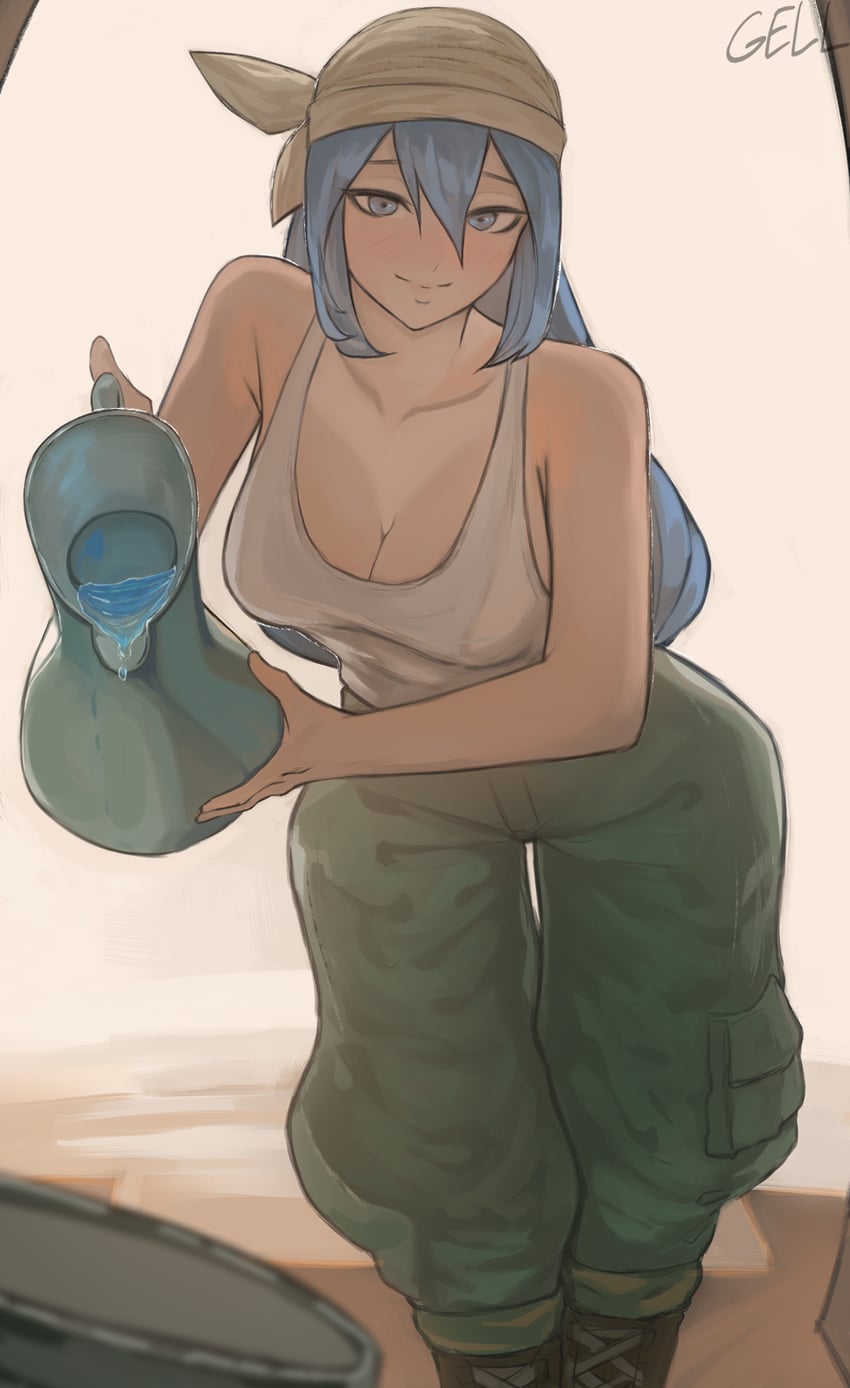 aqua (kono subarashii sekai ni shukufuku wo!) drawn by gelldraws