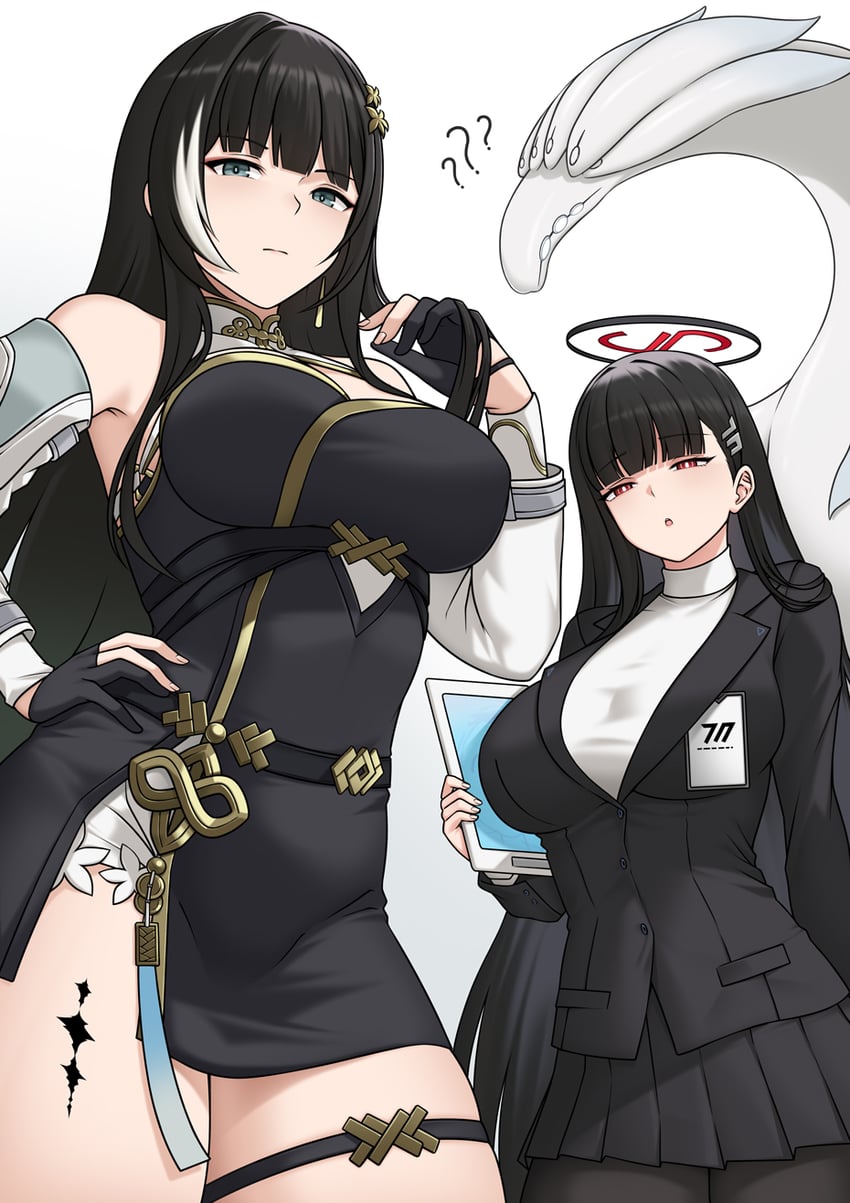 rio, baizhi, and you'tan (blue archive and 1 more) drawn by bbk_(13zk)