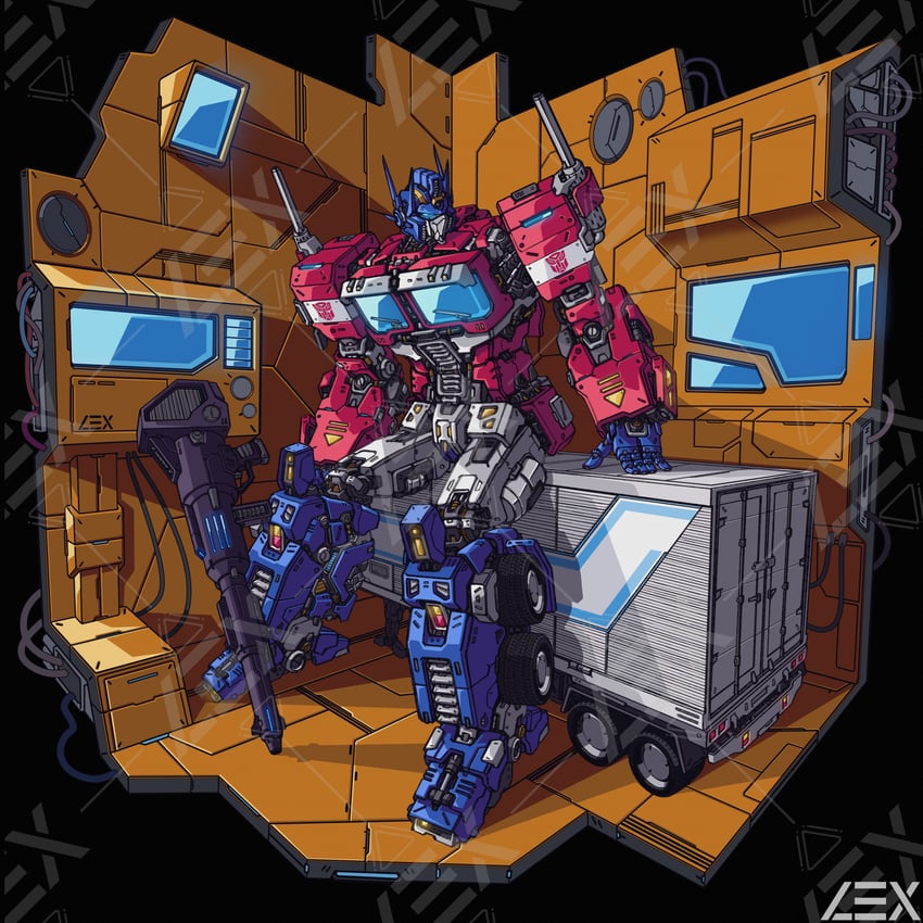 optimus prime (transformers and 1 more) drawn by lextodrawstuff