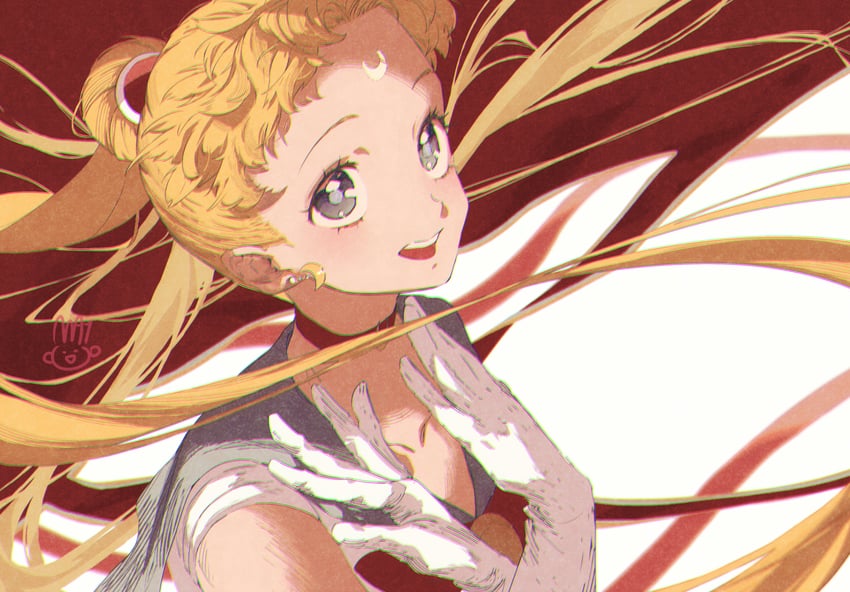 tsukino usagi and sailor moon (bishoujo senshi sailor moon) drawn by mayo_(becky2006)