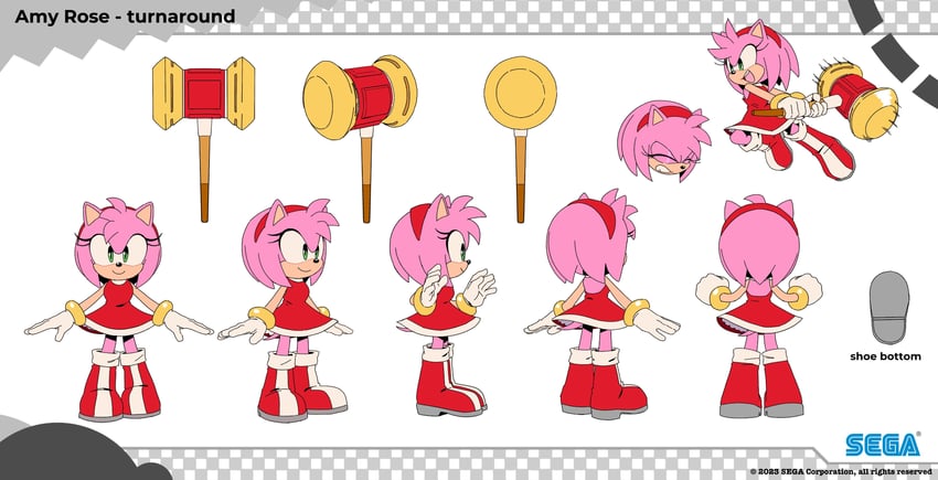 amy rose (sonic and 2 more) drawn by tyson_hesse