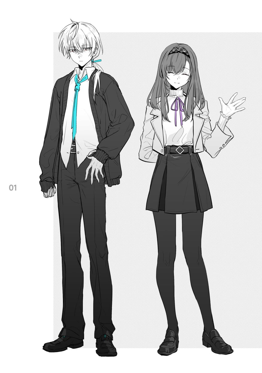 doctor, male doctor, and priestess (arknights) drawn by yomi_tamashi