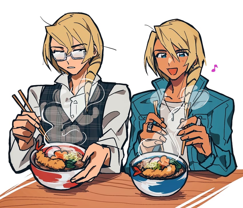klavier gavin and kristoph gavin (ace attorney and 1 more) drawn by grgrton