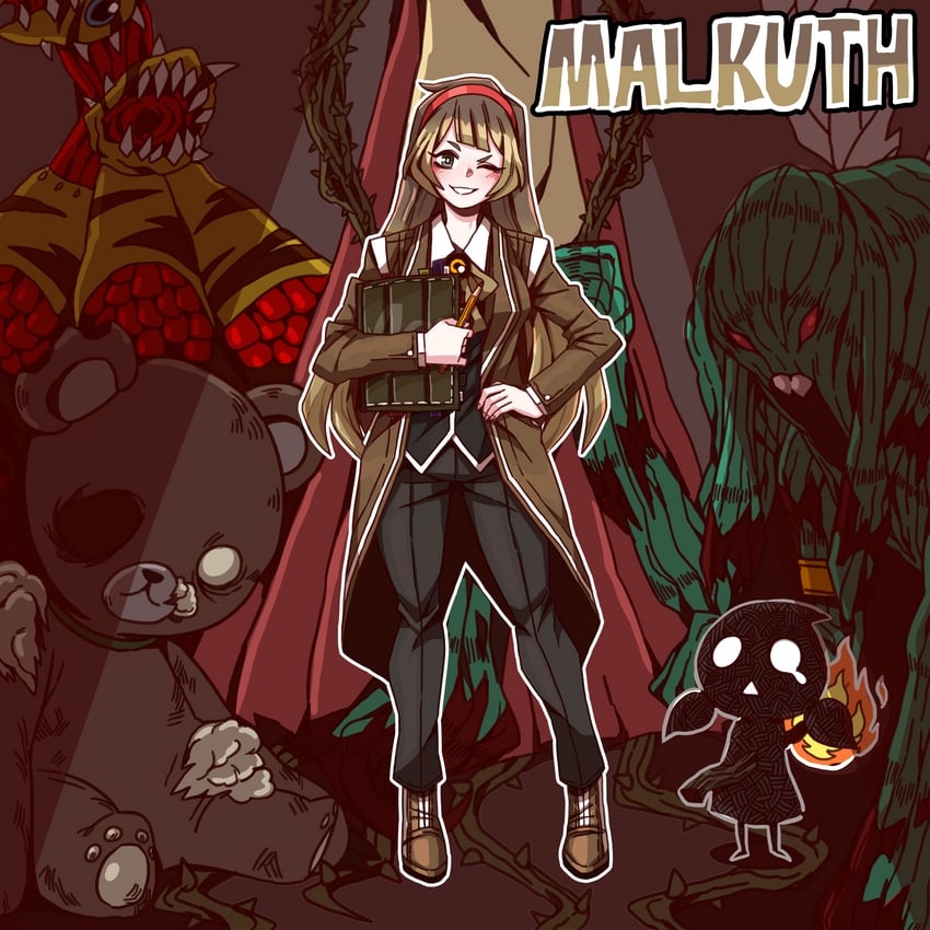 malkuth, scorched girl, fairy festival, happy teddy bear, snow white's apple, and 1 more (project moon and 1 more) drawn by b2k