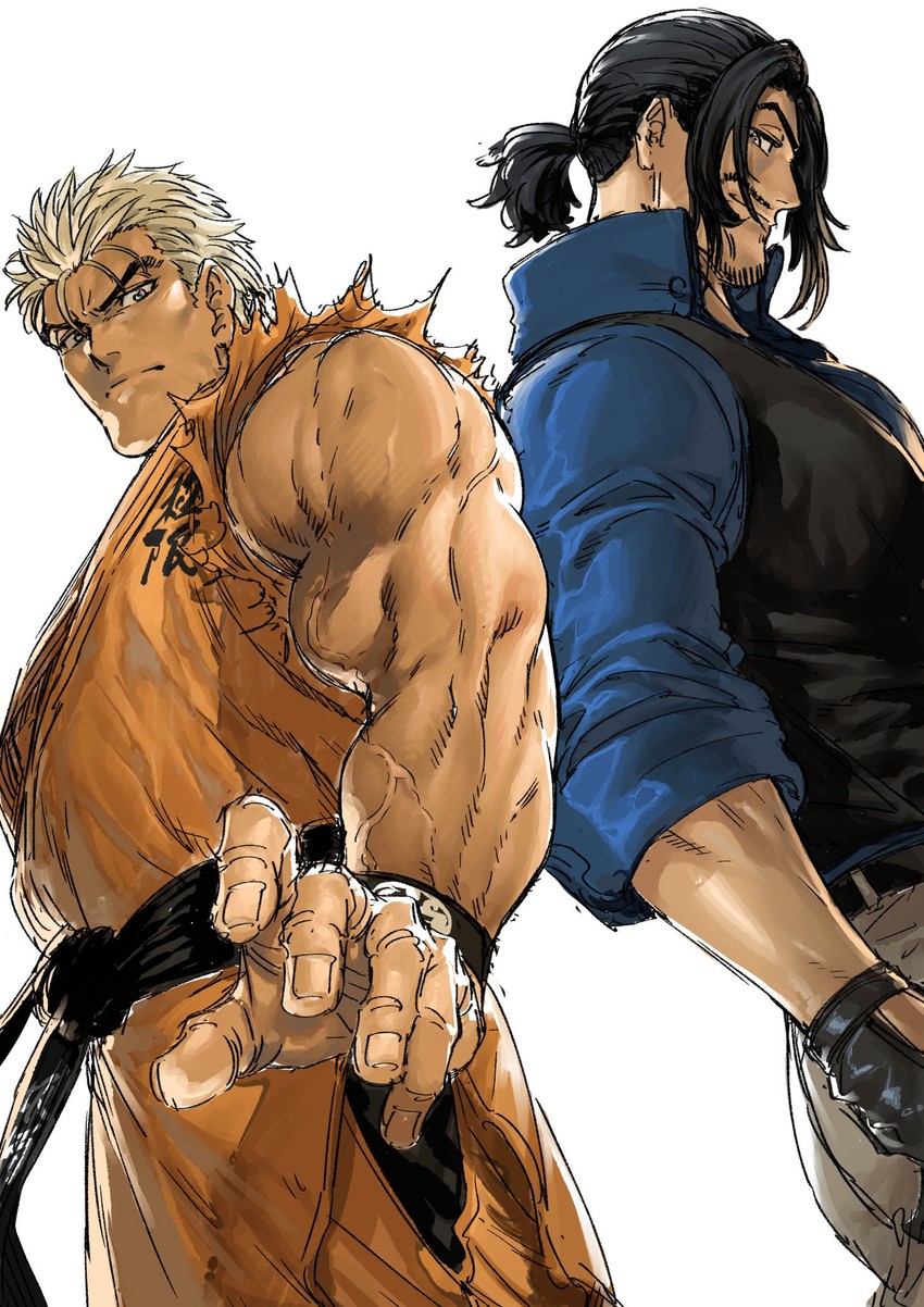 ryou sakazaki and robert garcia (the king of fighters and 4 more) drawn by azuma_kyoutarou_(artist)