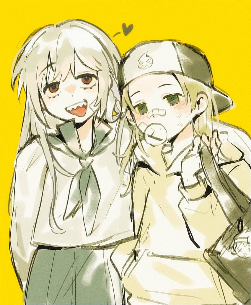 maka albarn and soul evans (soul eater) drawn by rice_(somasuki_77)