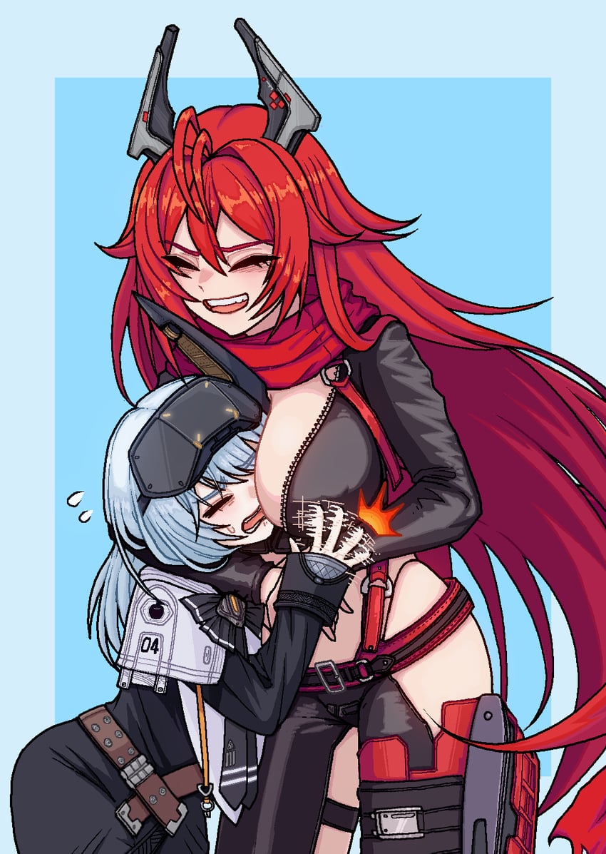 red hood and snow white (goddess of victory: nikke) drawn by fuyu_karasu