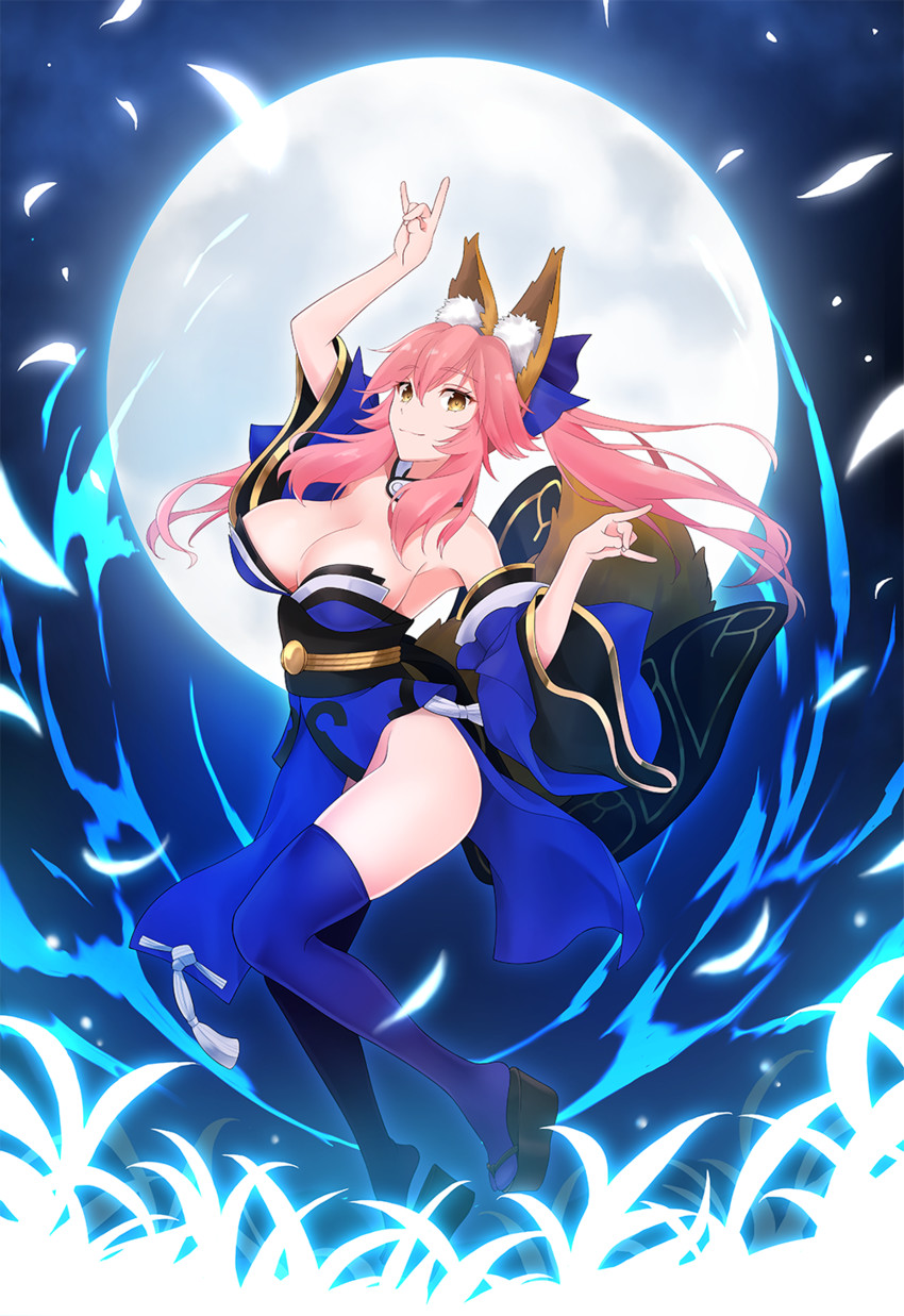 tamamo and tamamo no mae (fate and 2 more) drawn by sano_jinya